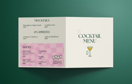 TTH - Cocktail Menu front