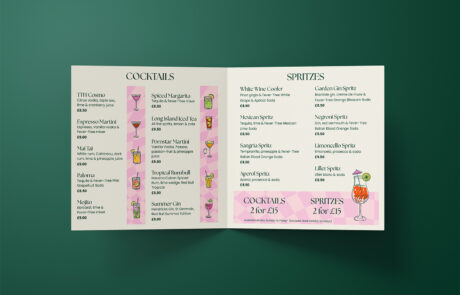 TTH - Cocktail Menu inside