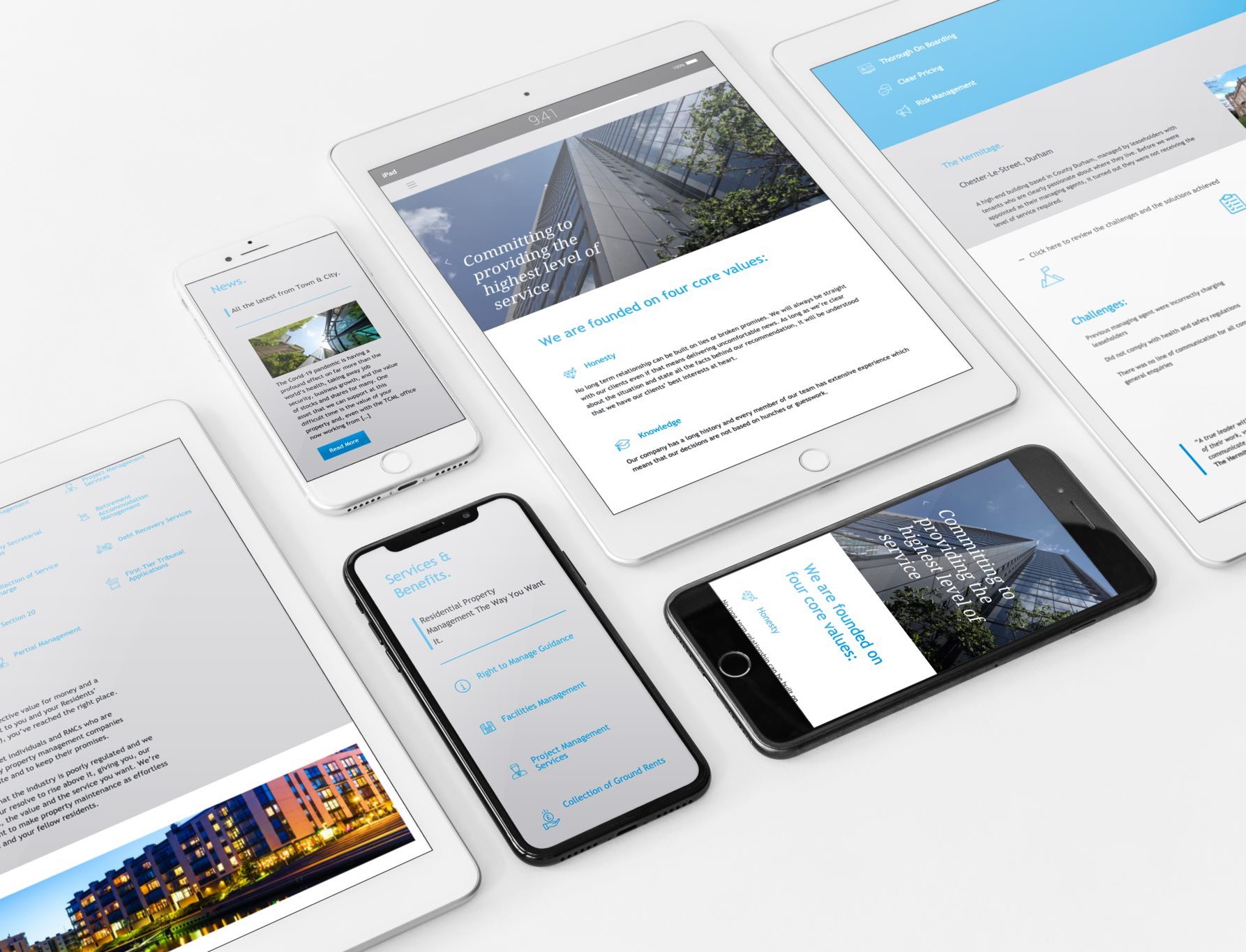 Town and City website design