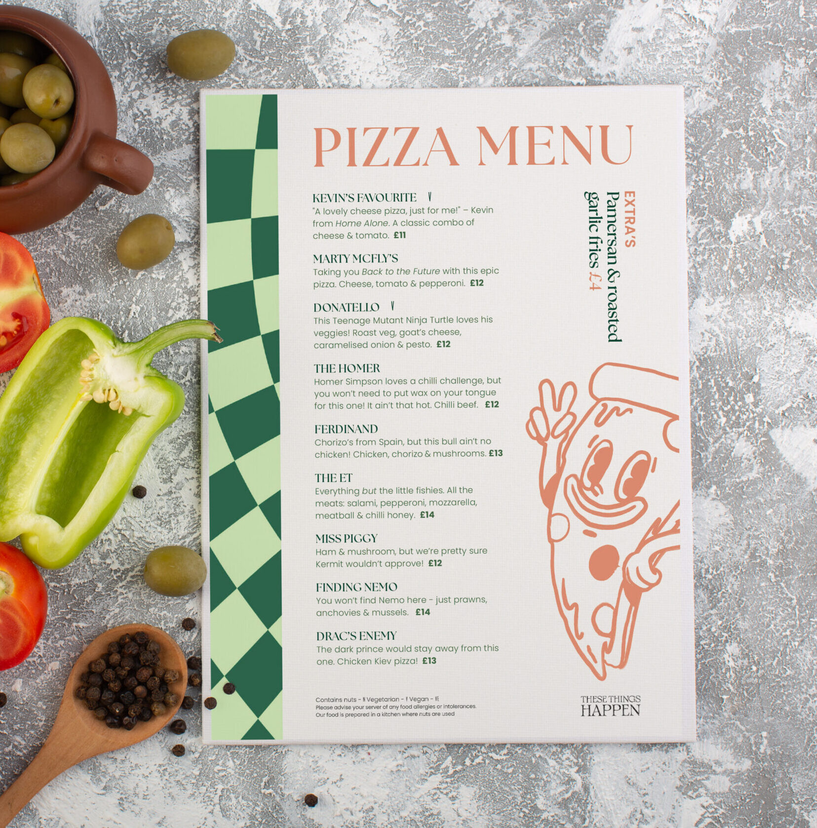 TTH - Pizza Menu
